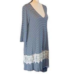 Altar’d State sz S blue striped stretch knit dress